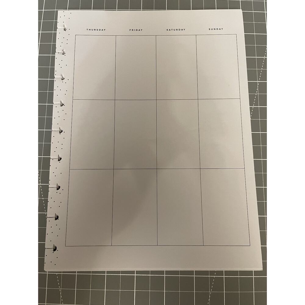 Happy Planner Classic Lot 52 Wks Vertical Layout Replacement Pages ~ No Monthlys